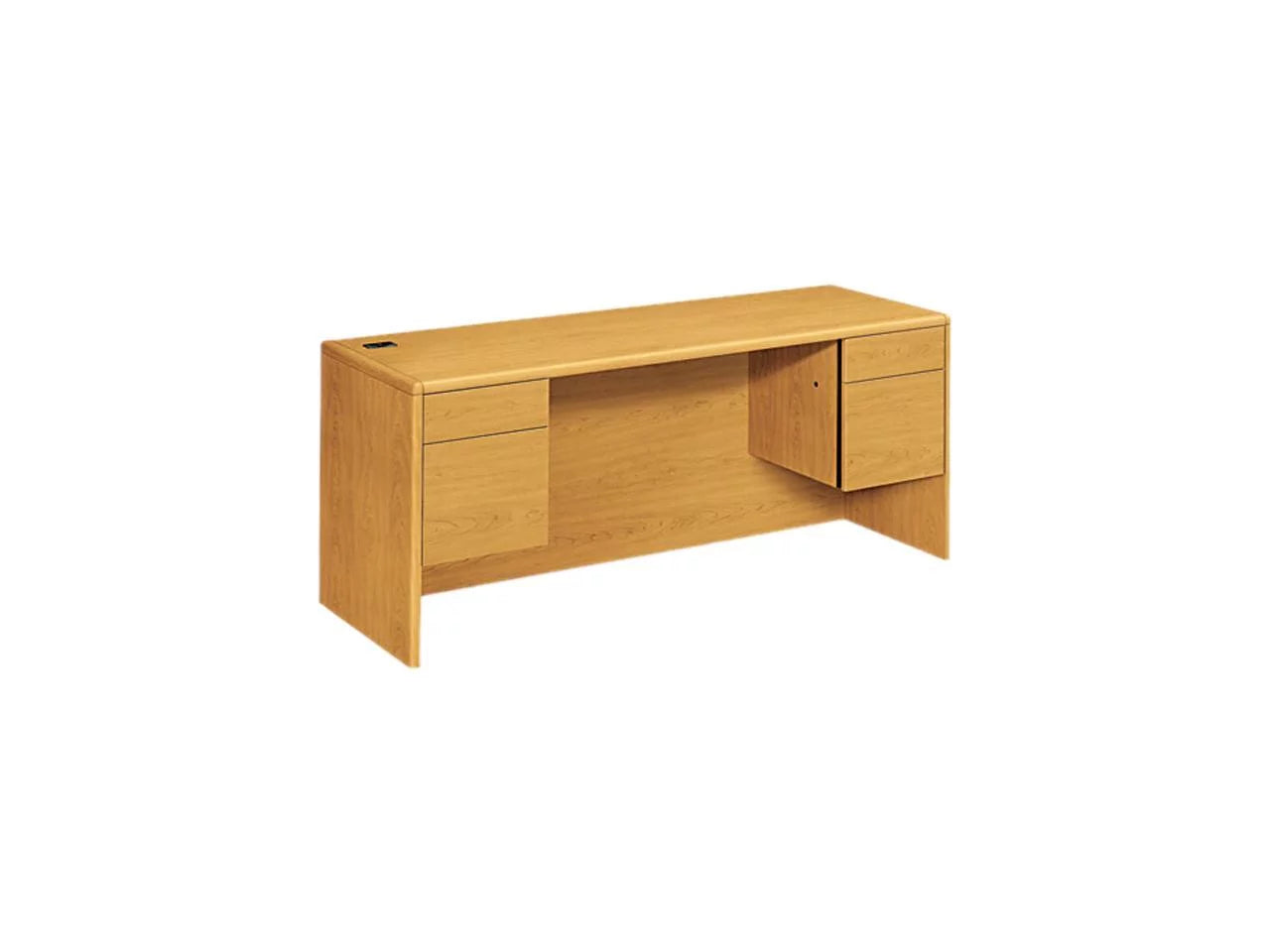 HON 10743CC 10700 Kneespace Credenza, 3/4 Height Pedestals, 72w x 24d x 29-1/2h, Harvest