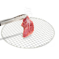 Round Braided Grid Barbecue Net Stainless Steel Mesh Net Grill Camping BBQ Kit Barbecue Round BBQ Grill Net Meshes Racks Grate Steam Net Mesh Wire Recyclable 40.5cm