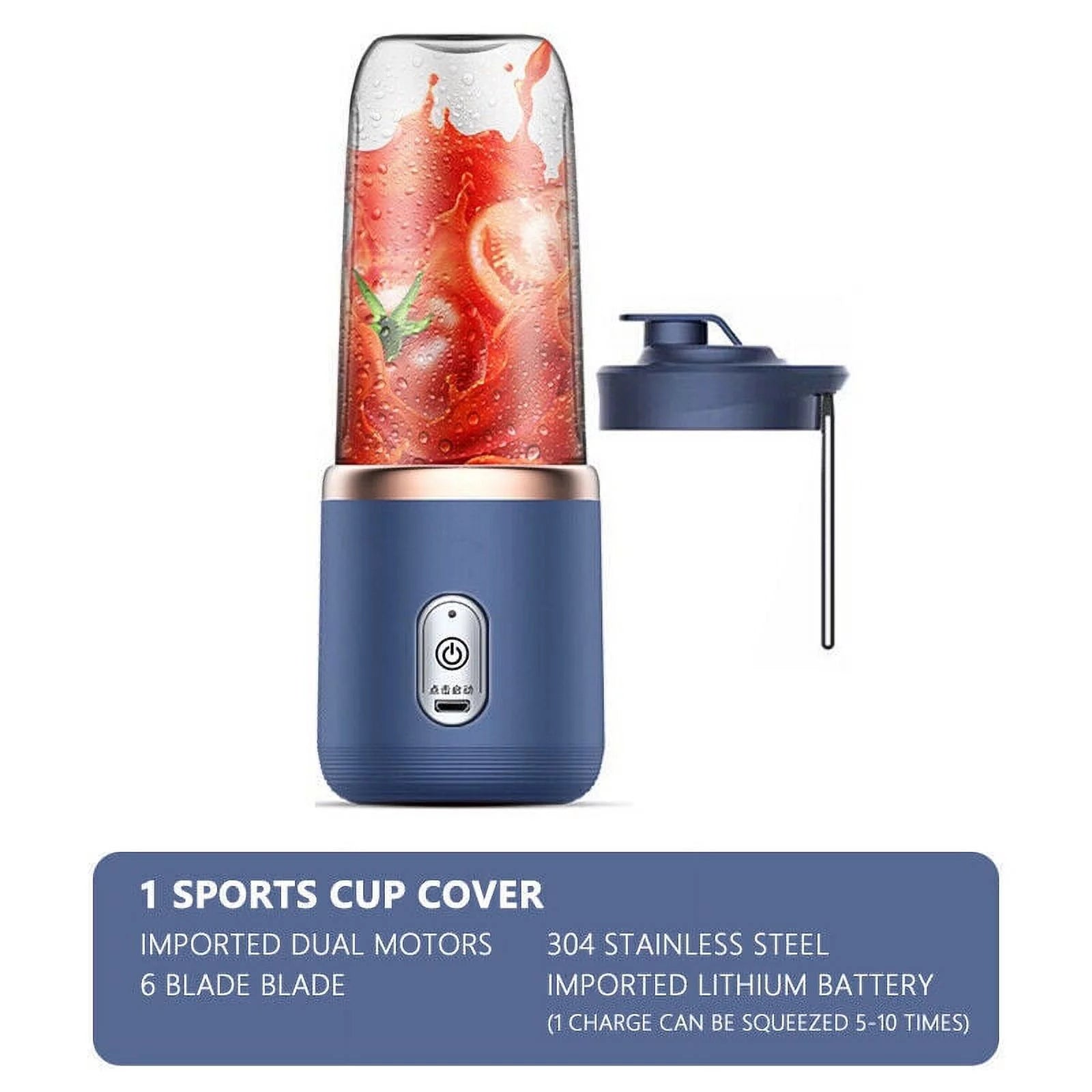 G¡¤PEH Portable Juicer Cup USB Rechargeable-Blender Smoothies Mixer Fruit Machine
