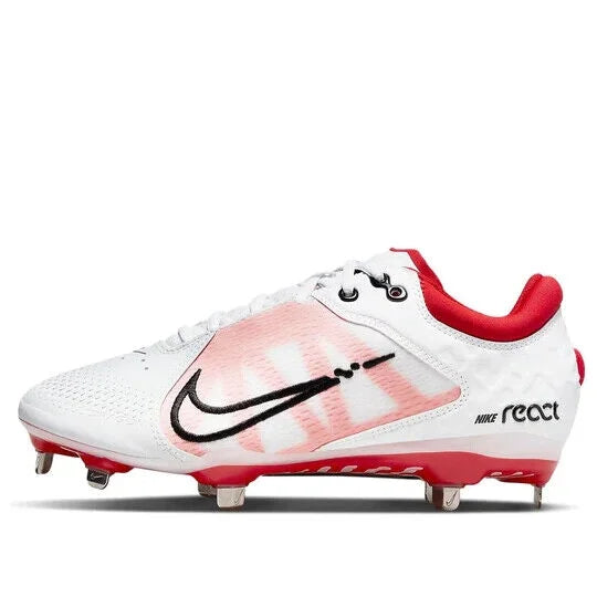 Nike Hyperdiamond 4 Elite CZ5917-105 Women's White Red Softball Cleats NR5946 (11)