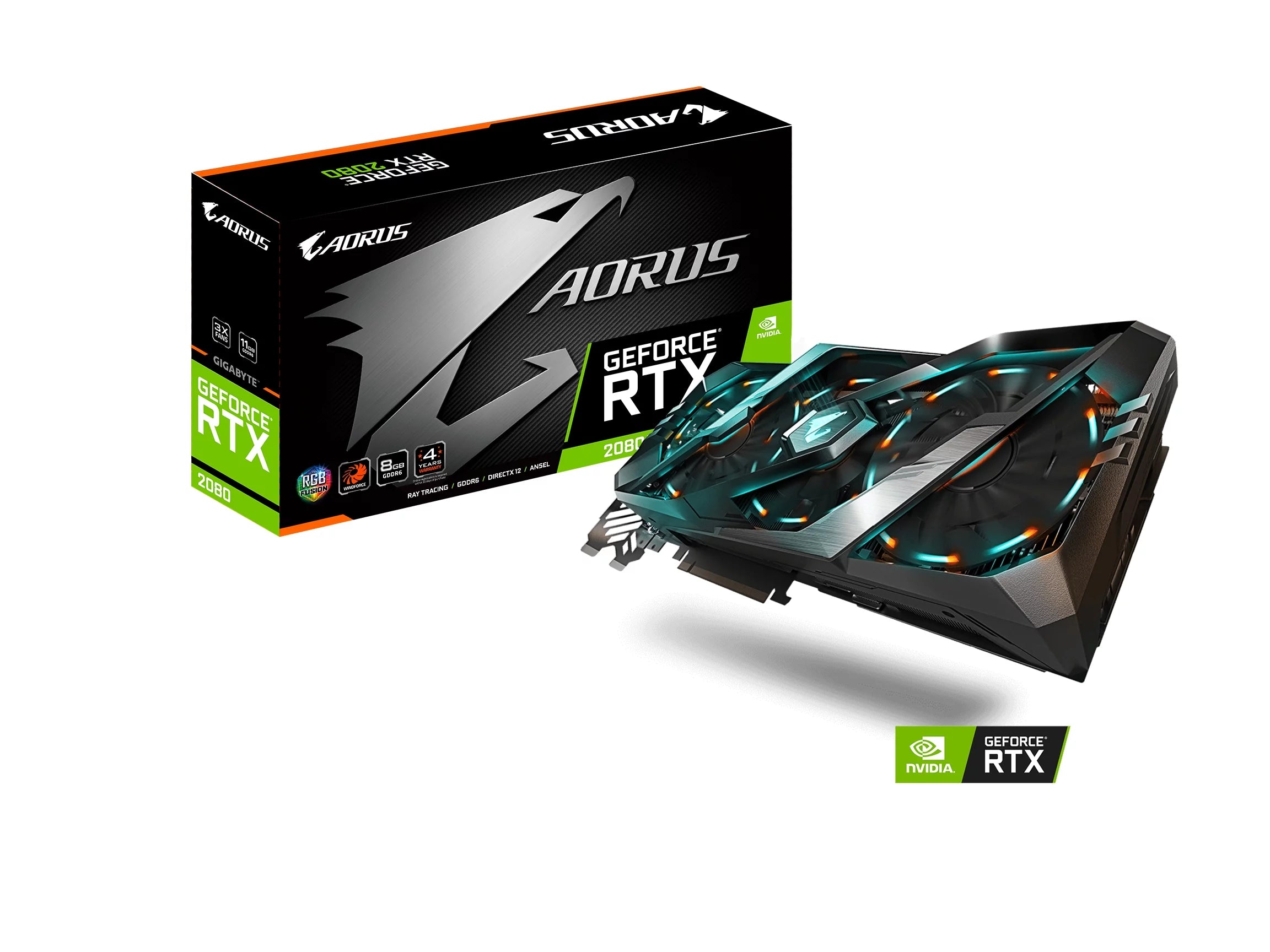 Gigabyte Aorus GeForce RTX 2080 8GB Graphics Card