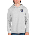 Men's Antigua Heathered Gray Dallas Mavericks Absolute Pullover Hoodie