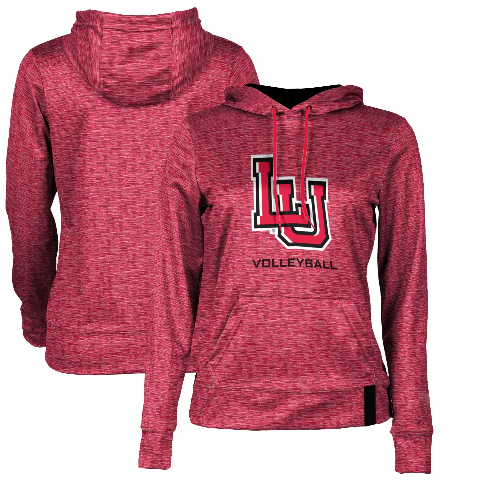 Women's Red Lamar Cardinals Volleyball Pullover Hoodie