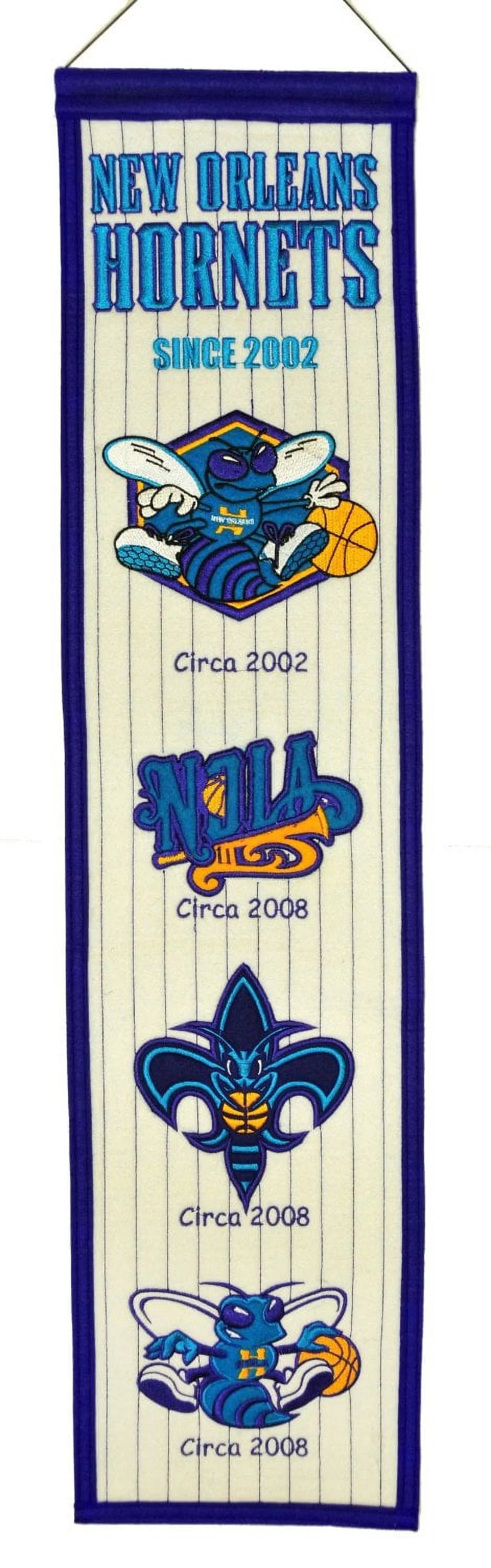 New Orleans Hornets Official NBA 8 inch x 32 inch  wall banner by Winning Streak