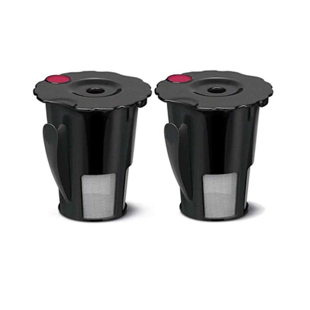2pcs Coffee Filter Black Reusable Coffee Filter for Keurig 119367 2.0 My K-Cup Updated Model&amp;#65306;K200/K300/K400/K500 SERIES,Works with all keurig plus series (2)