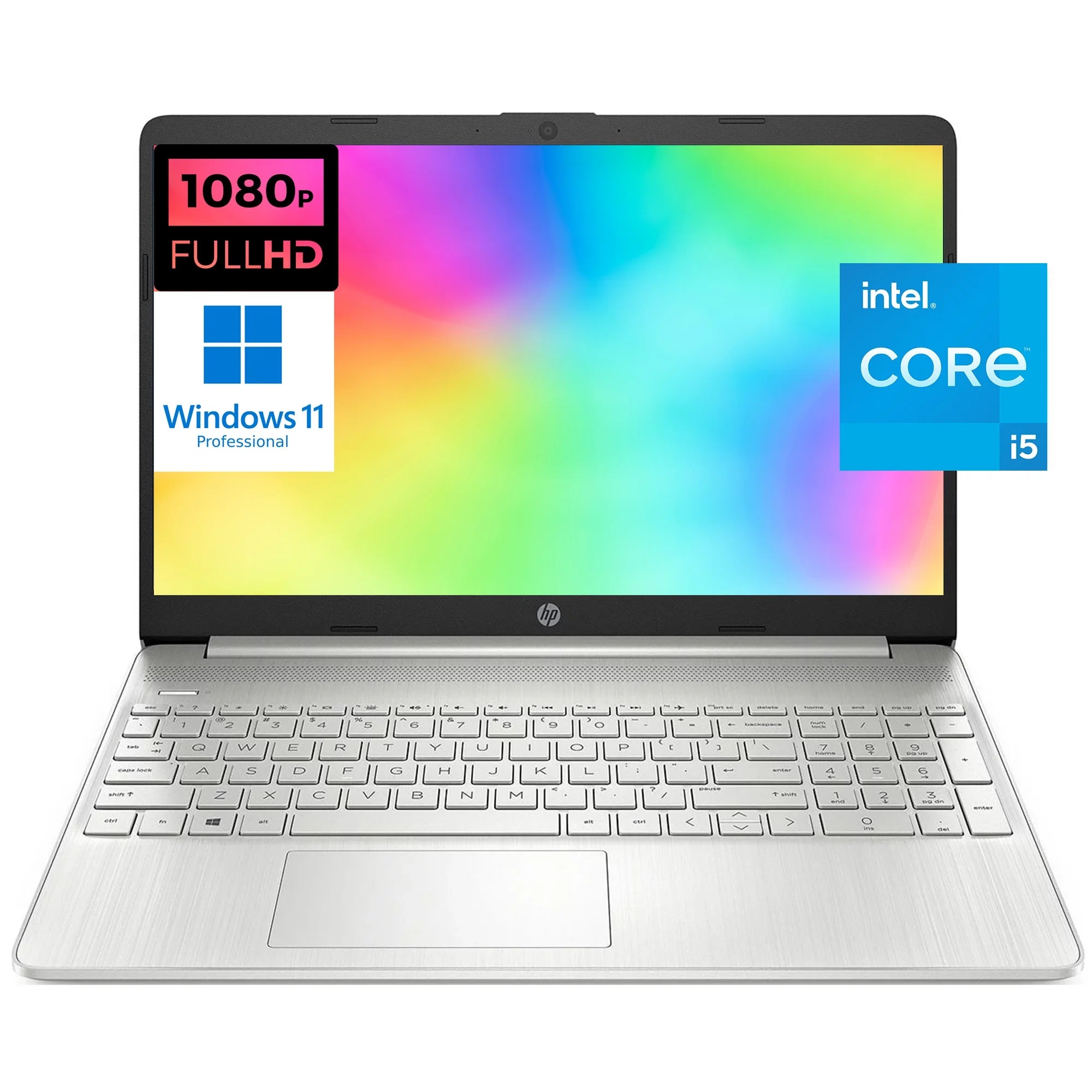 HP 15 15.6 Full HD [Windows 11 Pro] Business Laptop Computer, Intel 4-core i5-1135G7 (Beats i7-1065G7), 32GB RAM, 1TB PCIe SSD, Iris Xe Graphic, Numeric Keypad, Wi-Fi 6, BT 4.2, w/Accessories