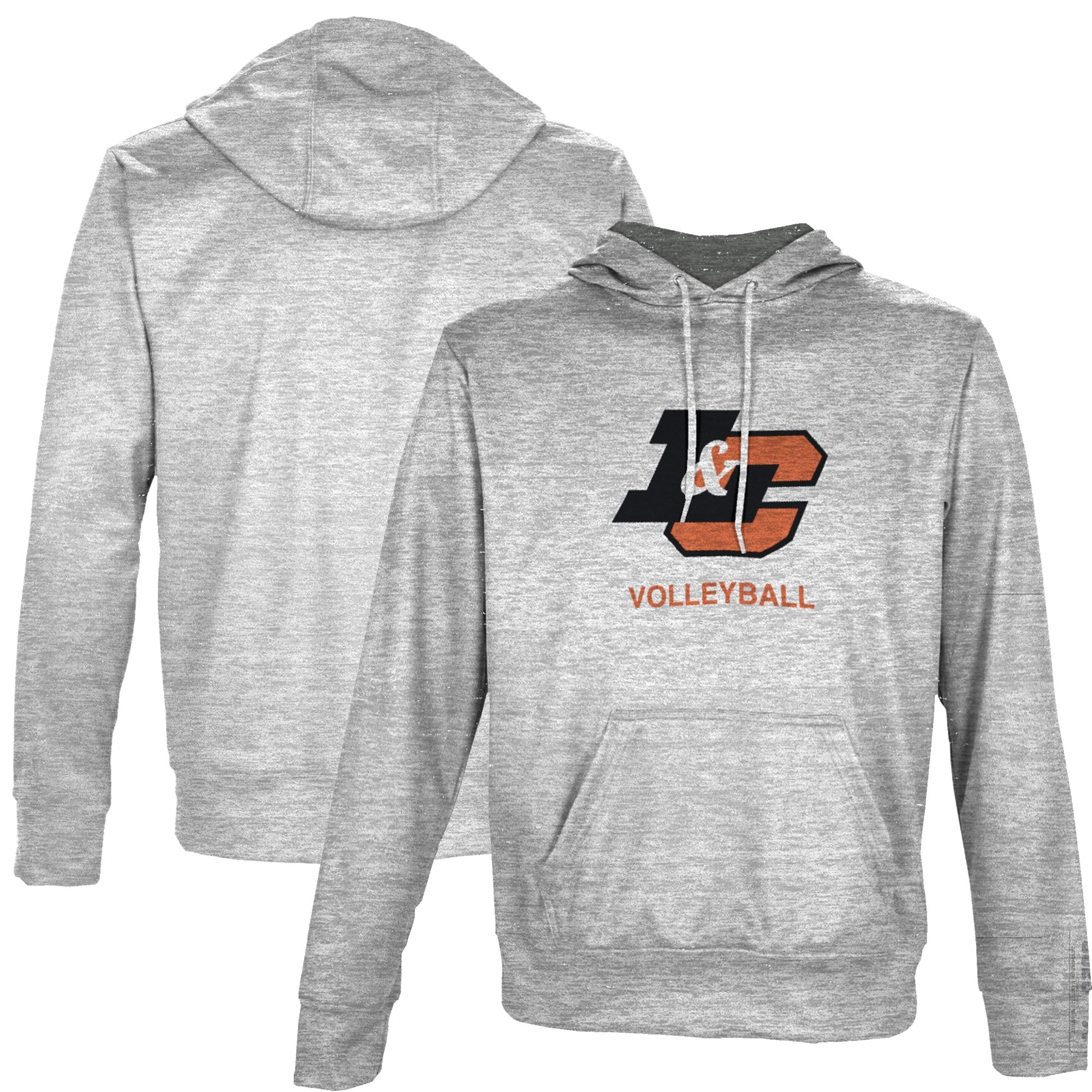 Men's ProSphere Gray Lewis & Clark College Pioneers Volleyball Name Drop Pullover Hoodie