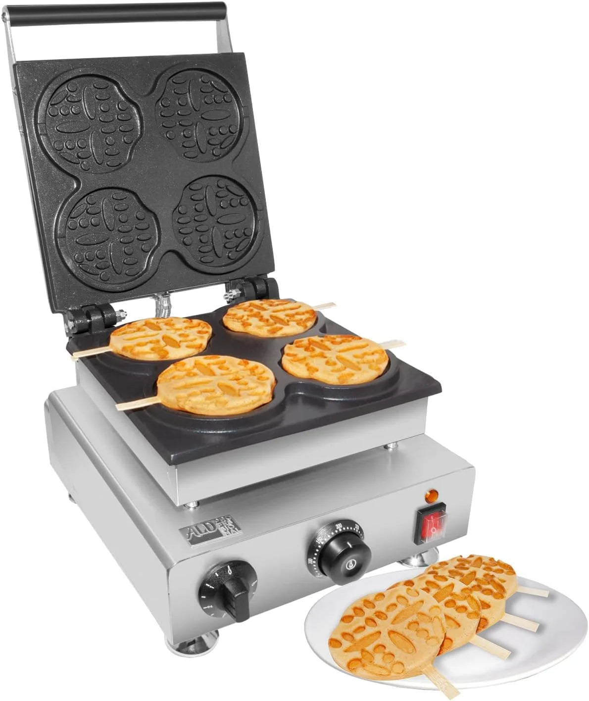 Sick Waffle Maker | Waffles On A Sick | Waffle Iron (Round-Shaped (4 Pcs))