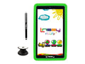 LINSAY 7  64GB Android 13 WiFi Tablet, Camera, Apps, Games, Learning Tab for Children with Green Kid-proof Defender Case, Pop Holder and Pen Stylus
