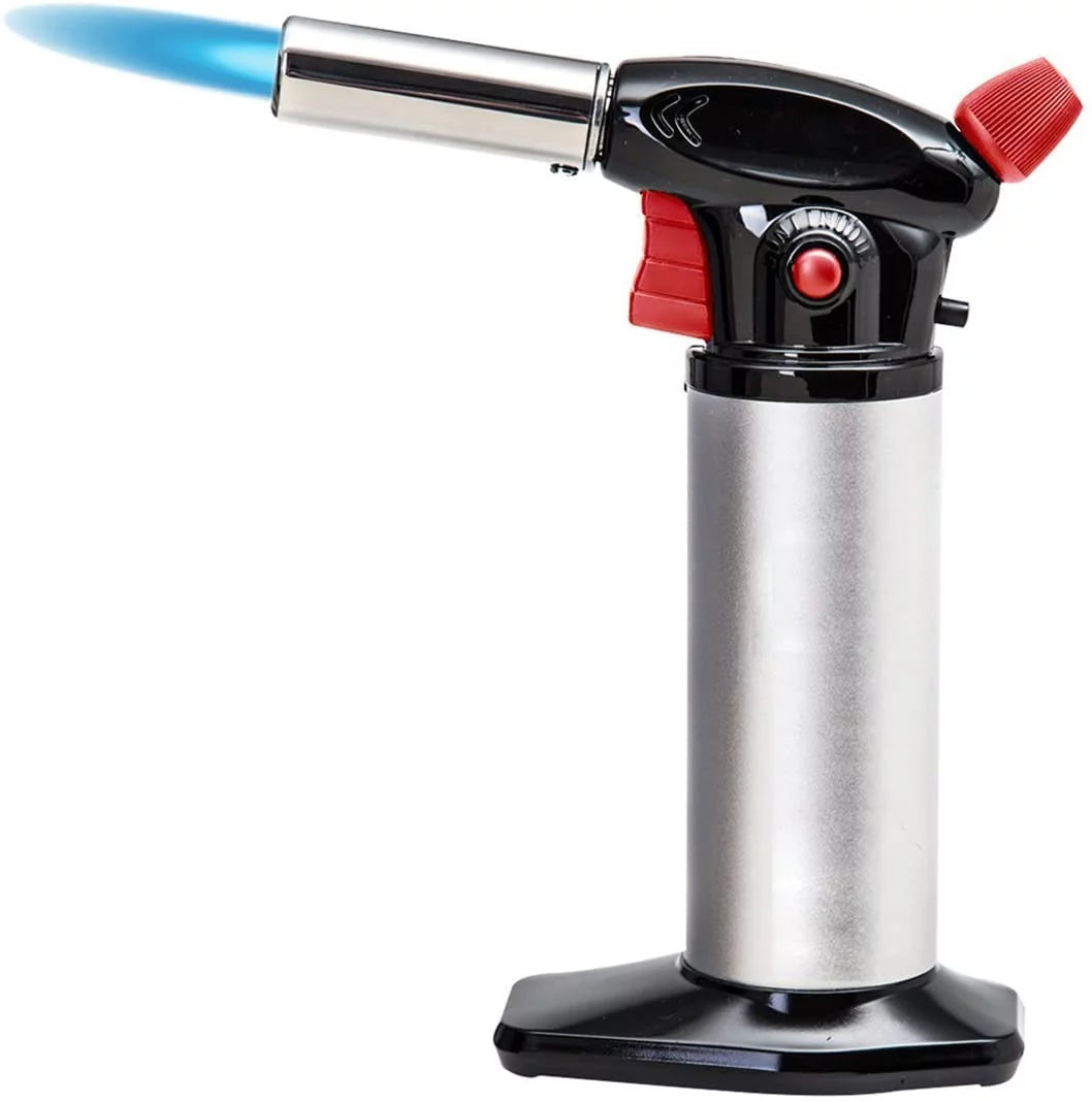 High Temperature Butane Gas Torch for Kitchen Bakes BBQ, Blow Torch Refillable Cooking Kitchen Butane Blow Torch