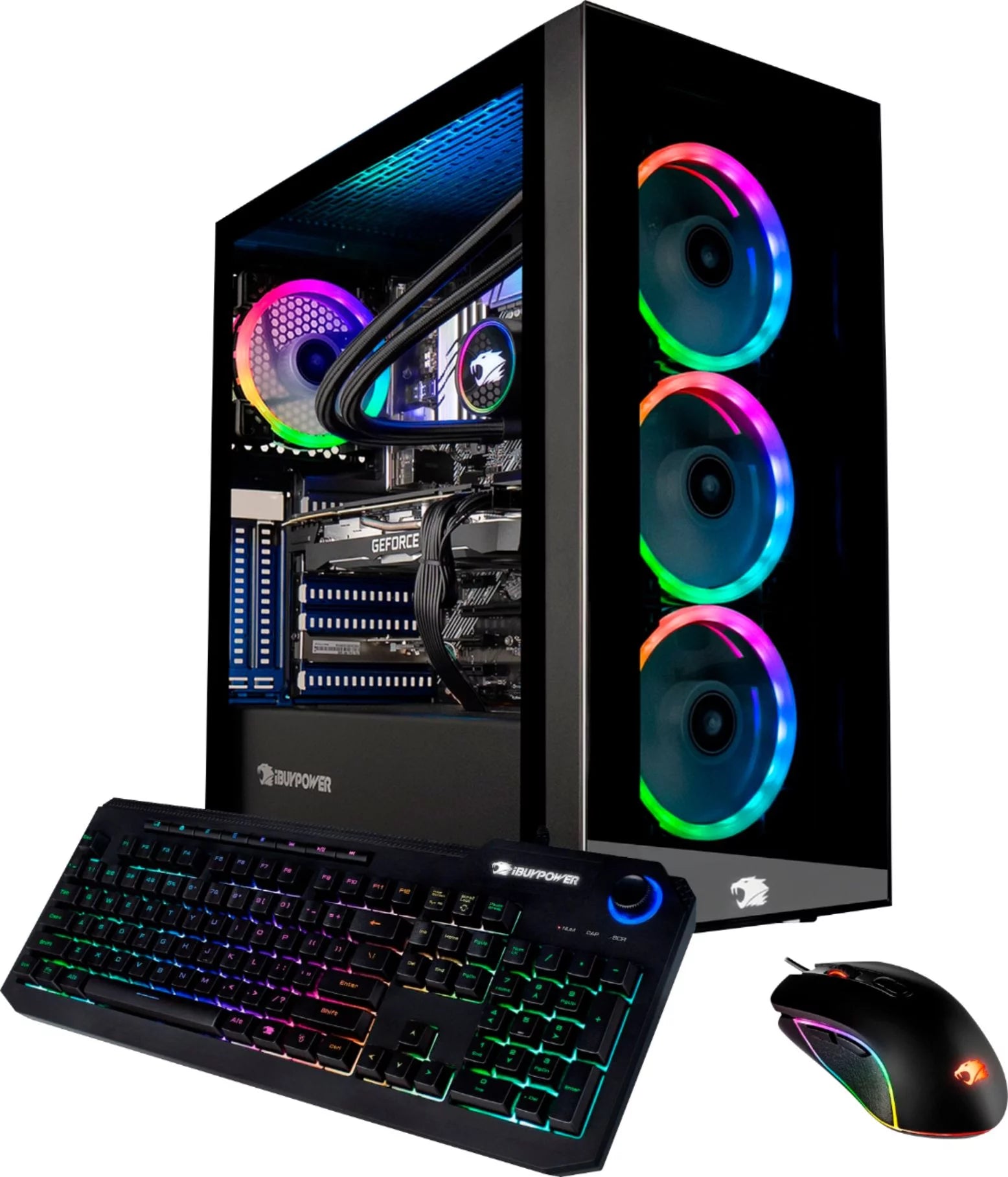iBUYPOWER - Gaming Desktop - Intel i7-10700K - 16GB Memory - NVIDIA GeForce RTX 2070 8GB - 1TB HDD + 480GB SSD PC Computer BB986