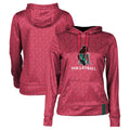 Women's Red Minot State Beavers Volleyball Pullover Hoodie