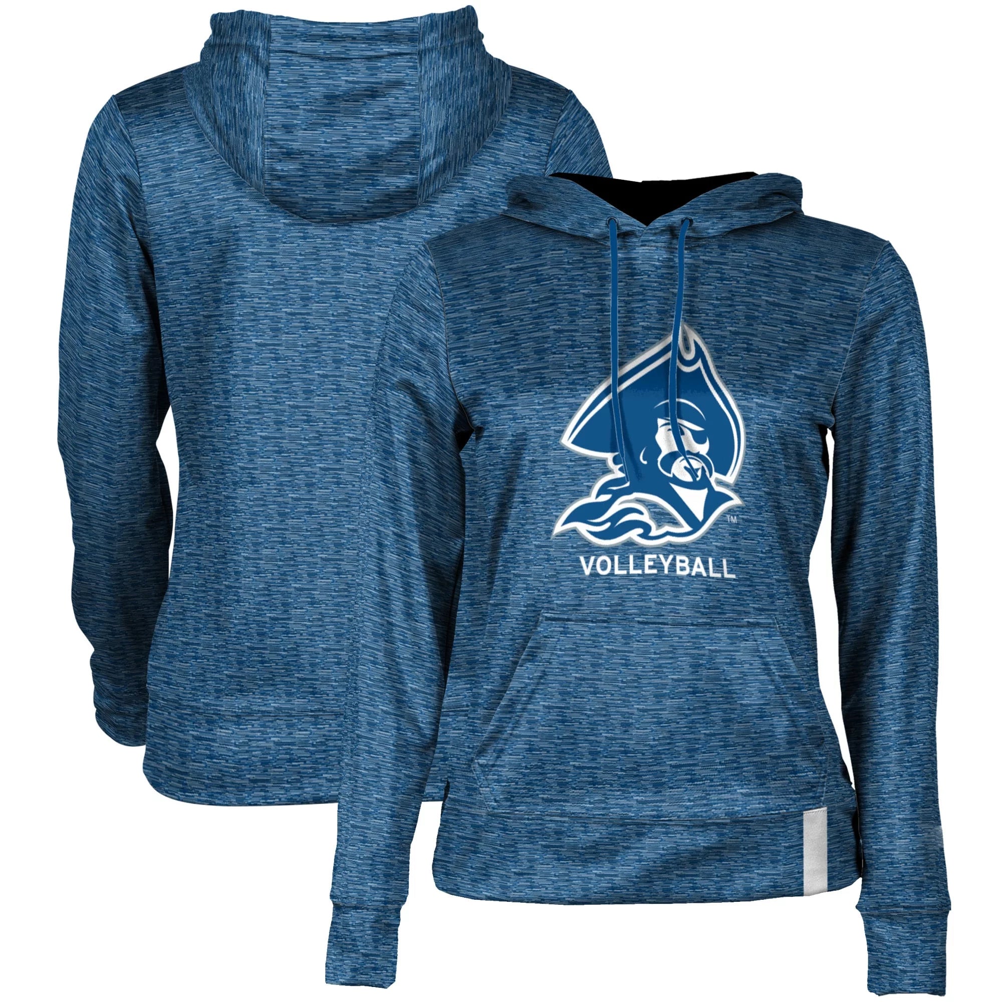Women's Blue Blinn College Buccaneers Volleyball Pullover Hoodie
