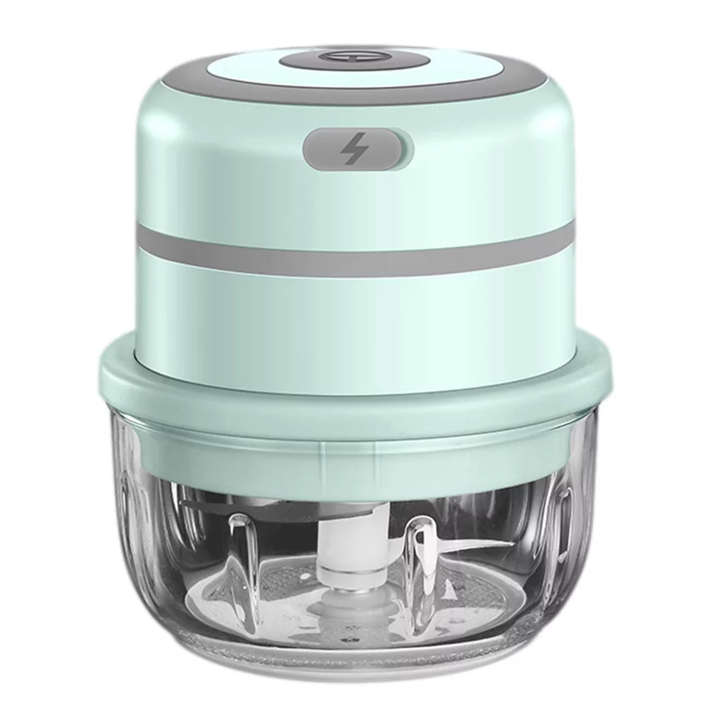 1pc Electric Meat Grinder Multifunctional Food Processor for Home Use (Green)