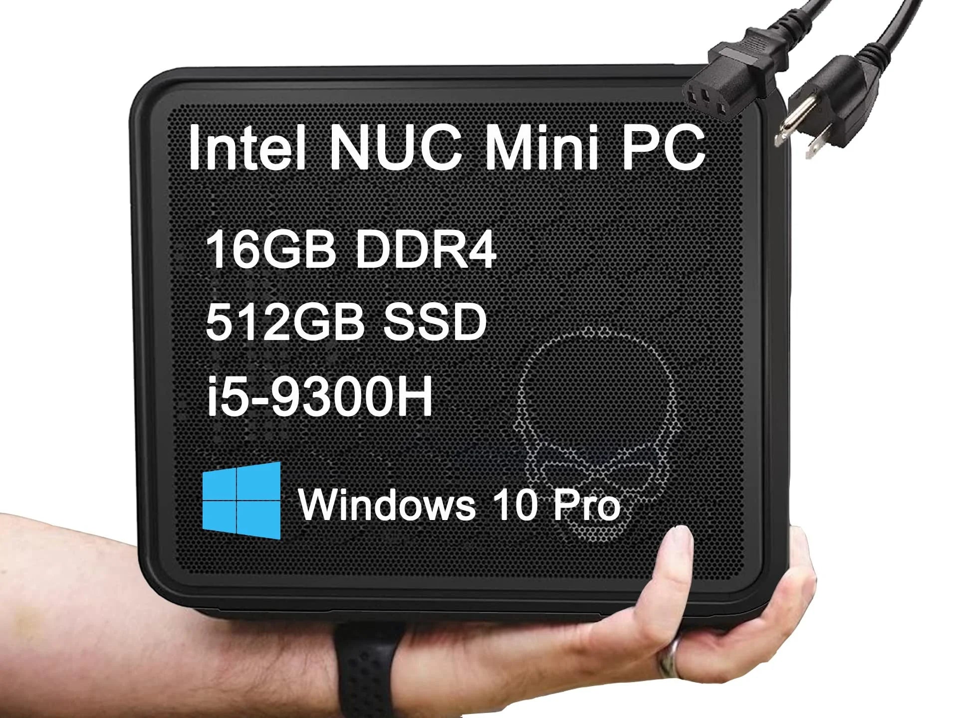 Intel NUC 9 NUC9i5QNX 4-Core i5-9300H, 16GB RAM, 512GB SSD, 2 x Thunderbolt, WiFi 6, HDMI, Win 10 Pro Ghost Skull Canyon Extreme Gaming Box Elite Mini Tiny Business Desktop, 3-Year Warranty