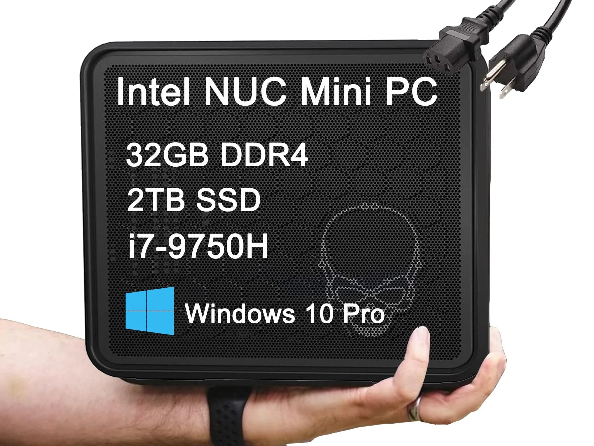 Intel Newest NUC 9 NUC9i5QNX 6-Core i5-9300H, 32GB RAM, 2TB PCIe SSD, 2 x Thunderbolt, WiFi 6, HDMI, Windows 10 Pro Ghost Skull Canyon Extreme Gaming Box Elite Mini Tiny Business Desktop