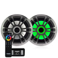 Fusion 1 Pair EL-FL651SPG EL Series 6.5 COAX Gray Sports Grille, RGB LED with MS-RGBRC RGB Controller
