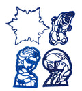 Frozen Anna, Elsa, Olaf and Snowflake Outline Cookie Cutters (4 Pack)