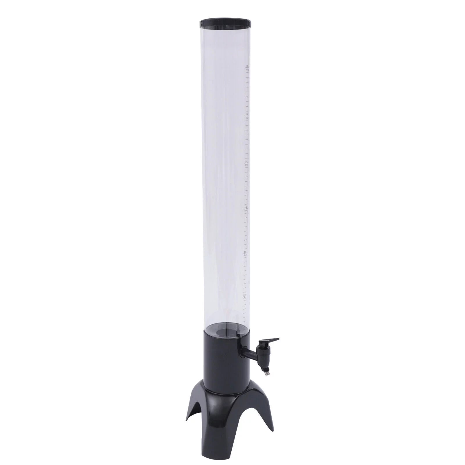 3L Beer Tower Clear Liquor Tower Dispenser with Removable Ice Tube