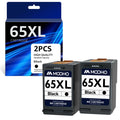 65XL Ink Cartridge for HP 65 XL Ink 65 Ink Cartridge Use with HP Deskjet 2652 2652 Printer Ink and 3755 3752 2655 Envy 5055 5000 5052 5014 Printer (2 Black)