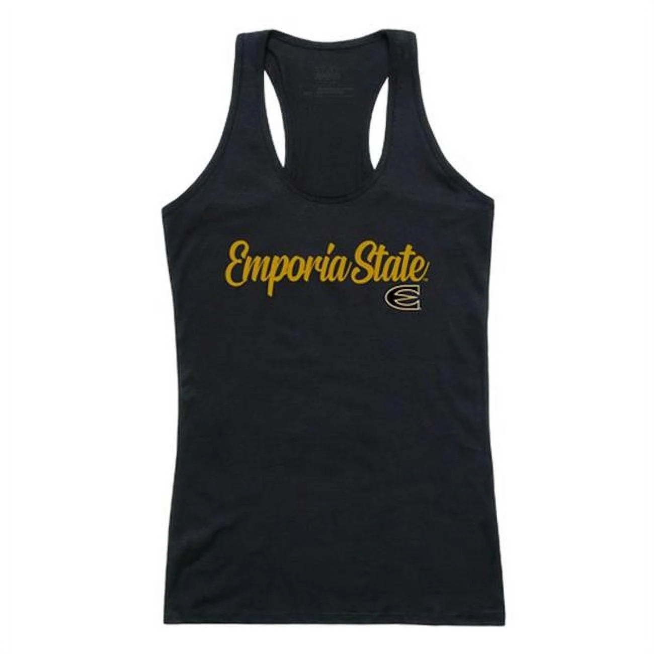 W Republic  Emporia State University Script Tank Top for Women, Black - Small