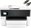 HP OfficeJet Pro 7740 Wide-Format Color Inkjet All-in-One Printer, Print Scan Copy Fax, Wireless Printing, Auto 2-Sided Printing, 34 ppm, 512MB, Works with Alexa, Bundle Cefesfy Printer Cable