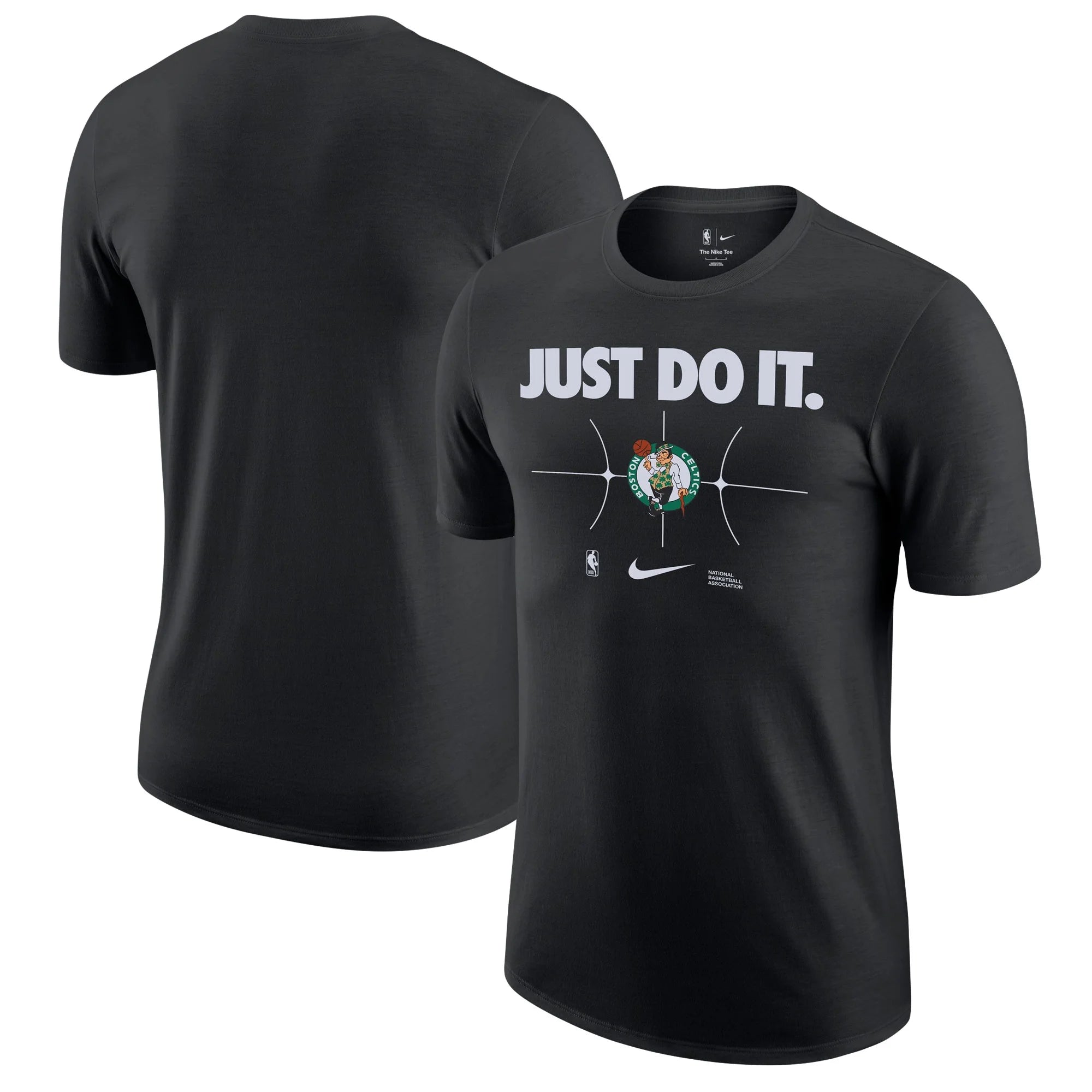 Men's Nike Black Boston Celtics Just Do It T-Shirt