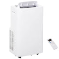 HOMCOM 12000 BTU Portable Air Conditioner with Cooling, Dehumidifying, Ventilating Function, Remote Control, & LED Display, White