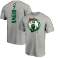 Men's Fanatics Branded Jaylen Brown Heathered Gray Boston Celtics Playmaker Name & Number T-Shirt