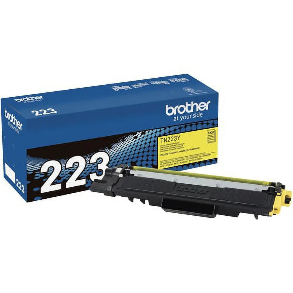 Brother Genuine TN-223Y Standard Yield Yellow Toner Cartridge - 1300 Pages | Bundle of 2 Each