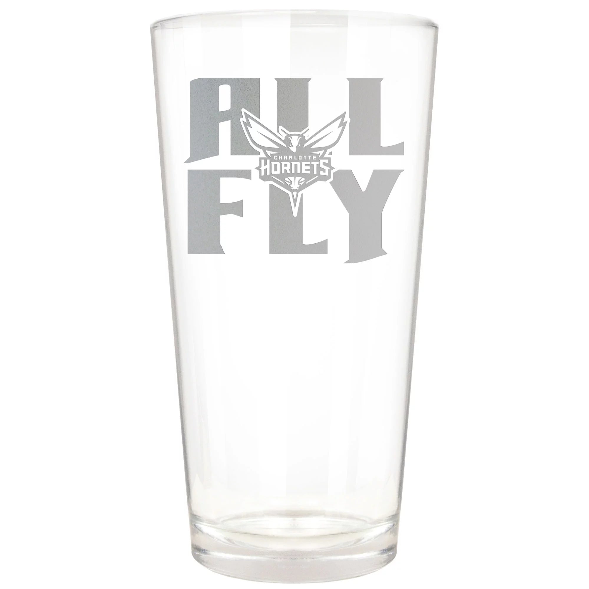 Charlotte Hornets Etched 16oz. Rally Cry Pint Glass