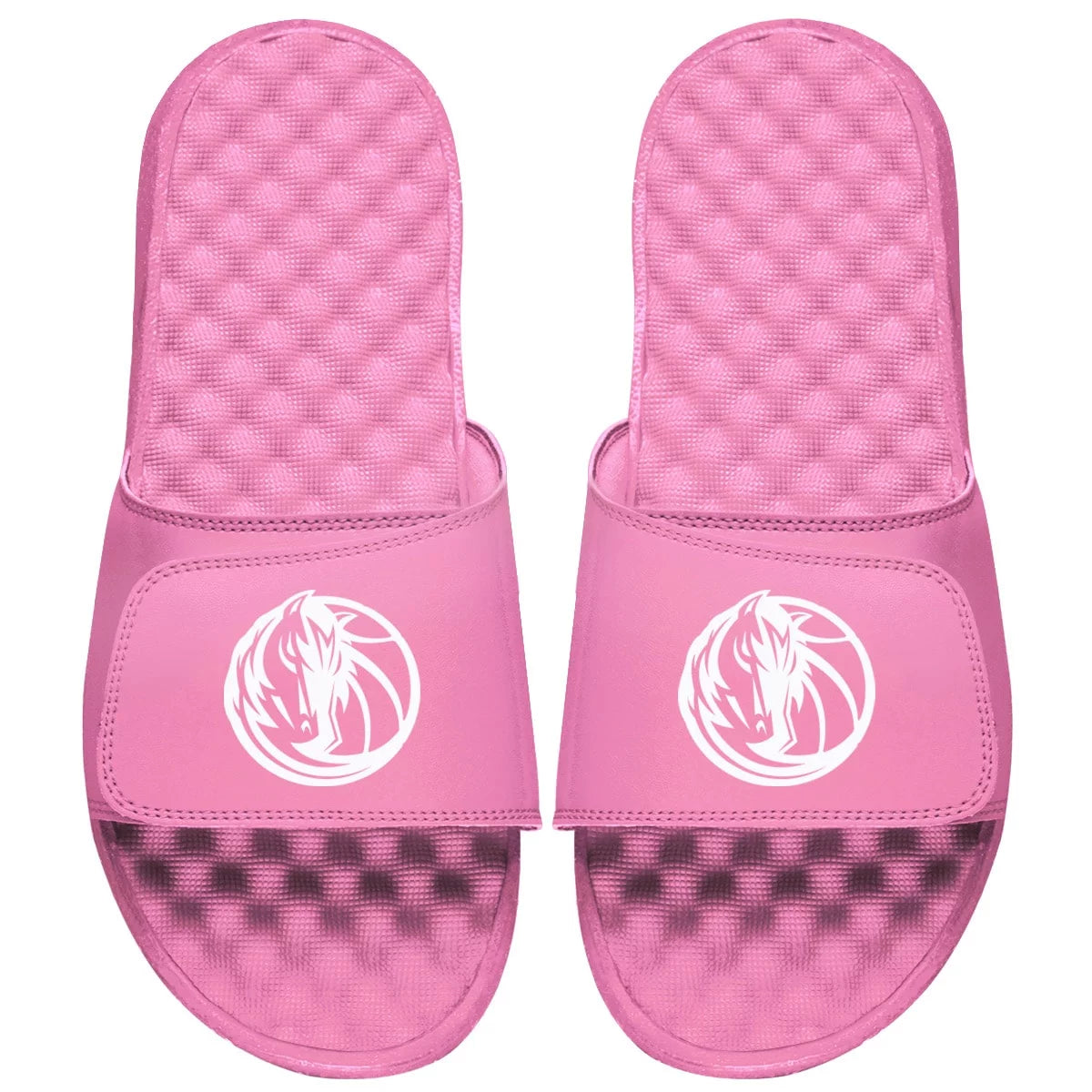 Women's ISlide Pink Dallas Mavericks Primary Logo Slide Sandals