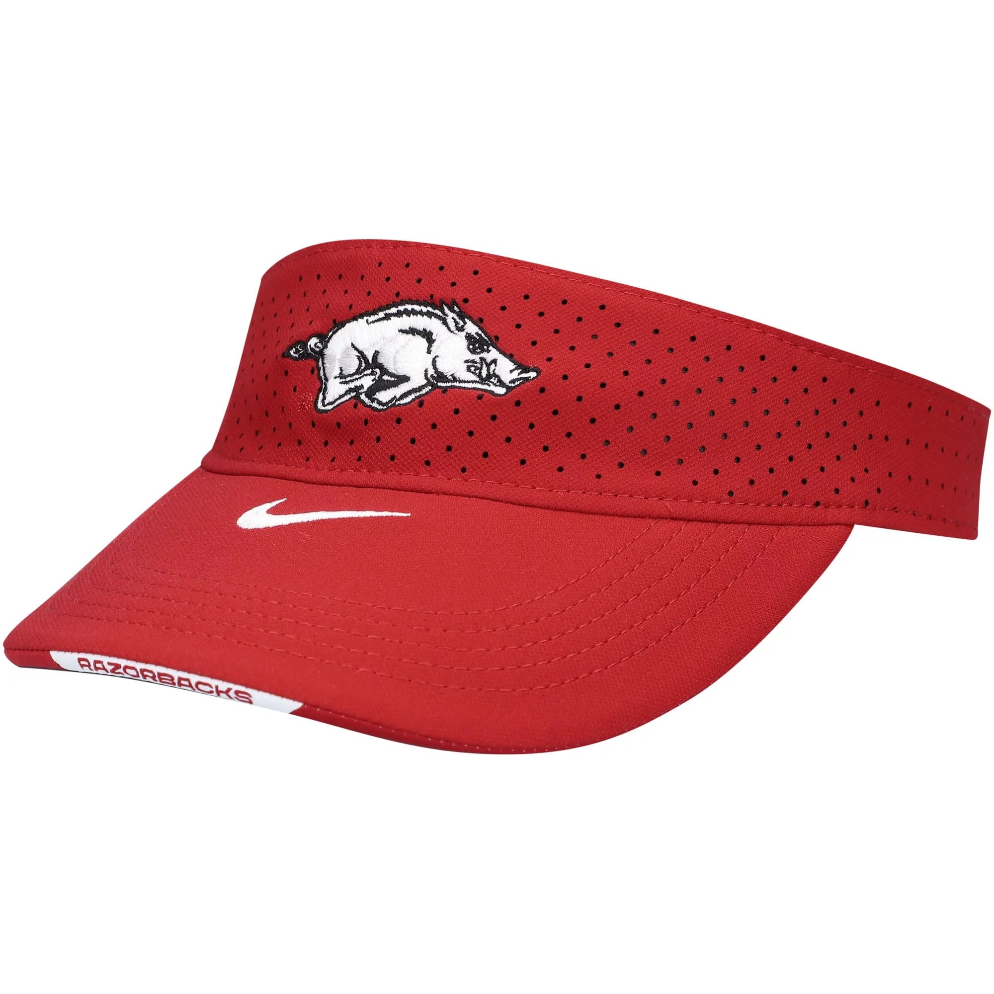 Men's Nike Cardinal Arkansas Razorbacks 2021 Sideline Performance Visor - OSFA