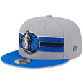 Men's New Era Gray Dallas Mavericks Chenille Band 9FIFTY Snapback Hat - OSFA