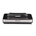Powerxl  13.75 in. Metal Nonstick Surface Indoor Grill, Black & Silver