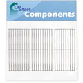3-Pack BBQ Grill Cooking Grates Replacement Parts for Charmglow 810-8410-F - Compatible Barbeque Grid 17 3/4