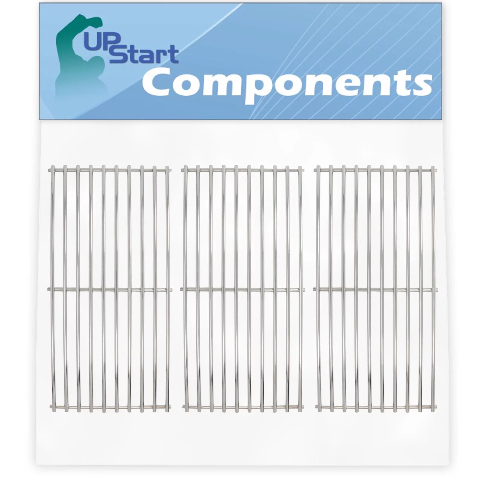 3-Pack BBQ Grill Cooking Grates Replacement Parts for Charmglow 810-8410-F - Compatible Barbeque Grid 17 3/4