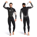 MYLEDI Men's Full Body Wetsuit - 3mm Back Zip Suit for Swimming, Surfing, and Diving