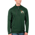 Men's Antigua Green Boston Celtics Generation Quarter-Zip Pullover Jacket