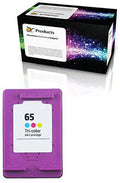 Refil Ink Cartridge Replacement for HP 65 Color for Deskjet 2624 2652 2655 3752 3755 3758 Envy 5020 5032