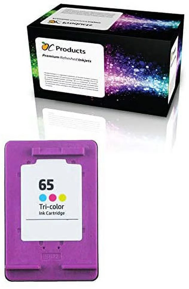 Refil Ink Cartridge Replacement for HP 65 Color for Deskjet 2624 2652 2655 3752 3755 3758 Envy 5020 5032