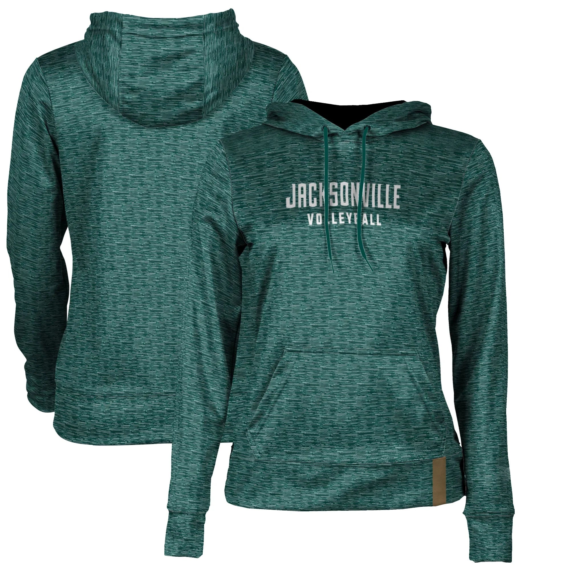 Women's Green JU Dolphins Volleyball Pullover Hoodie