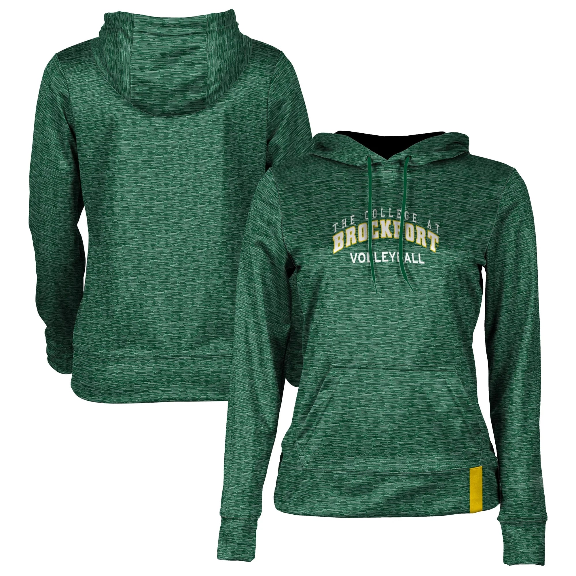 Women's Green SUNY Brockport Golden Eagles Volleyball Pullover Hoodie