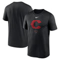 Men's Nike  Black Cincinnati Reds City Connect Large Logo T-Shirt