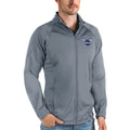 Men's Antigua Charcoal Charlotte Hornets Links Full-Zip Golf Jacket