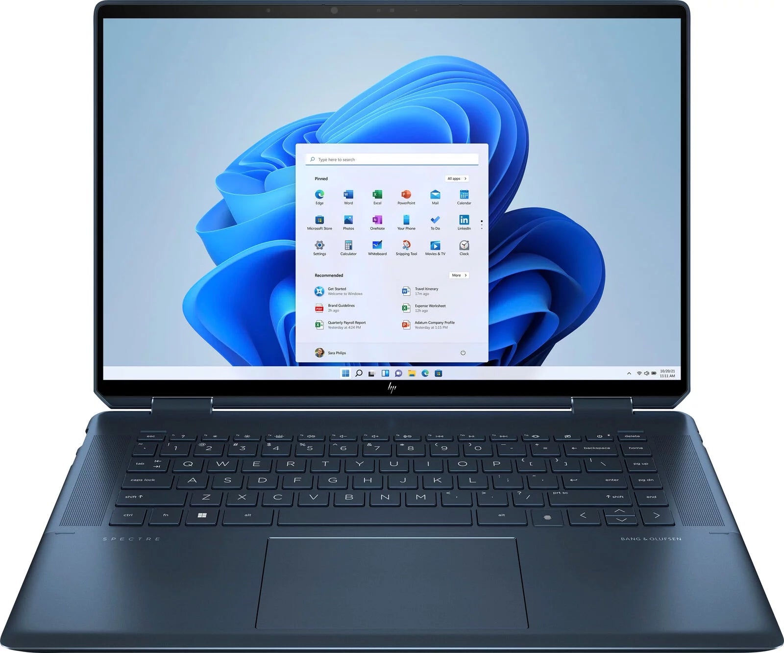 HP - Spectre 2-in-1 16 3K+ Touch-Screen Laptop - Intel Evo platform Core i7 - 16GB Memory - 512GB SSD - Nocturne Blue
