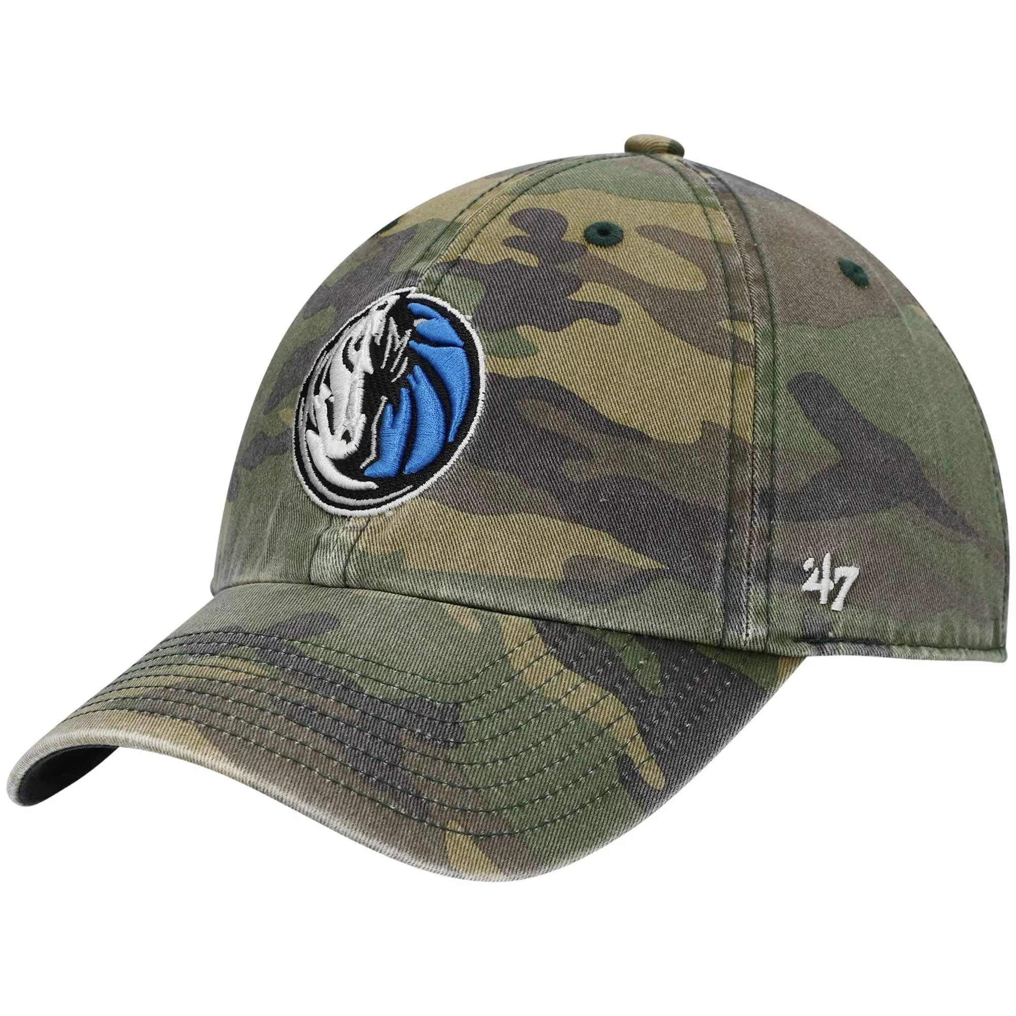Men's '47 Camo Dallas Mavericks Clean Up Adjustable Hat - OSFA