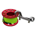 Scuba Diving with Double Ended Stainless Steel Clips, 15M , red