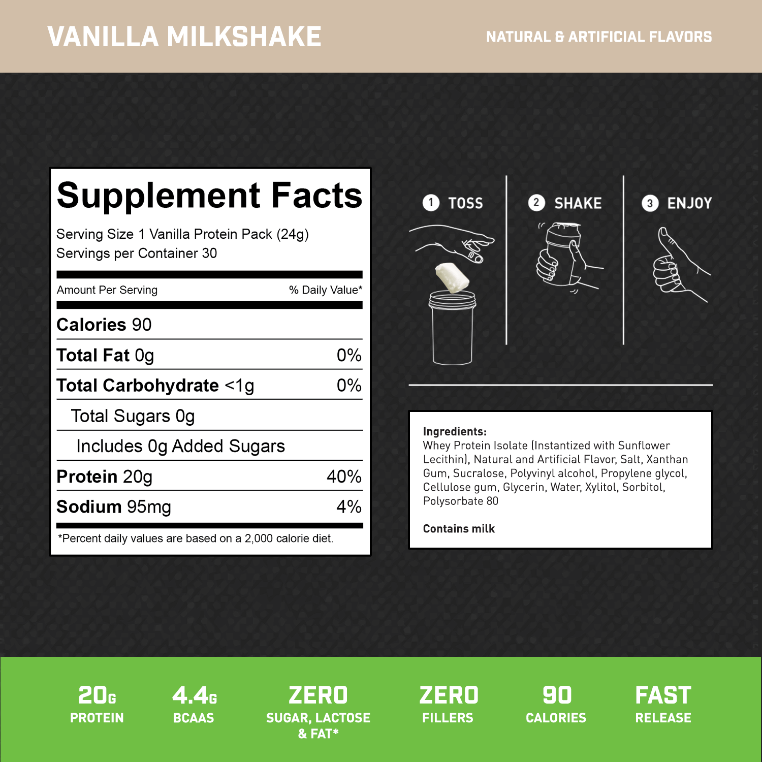 100% WHEY ISOLATE PROTEIN