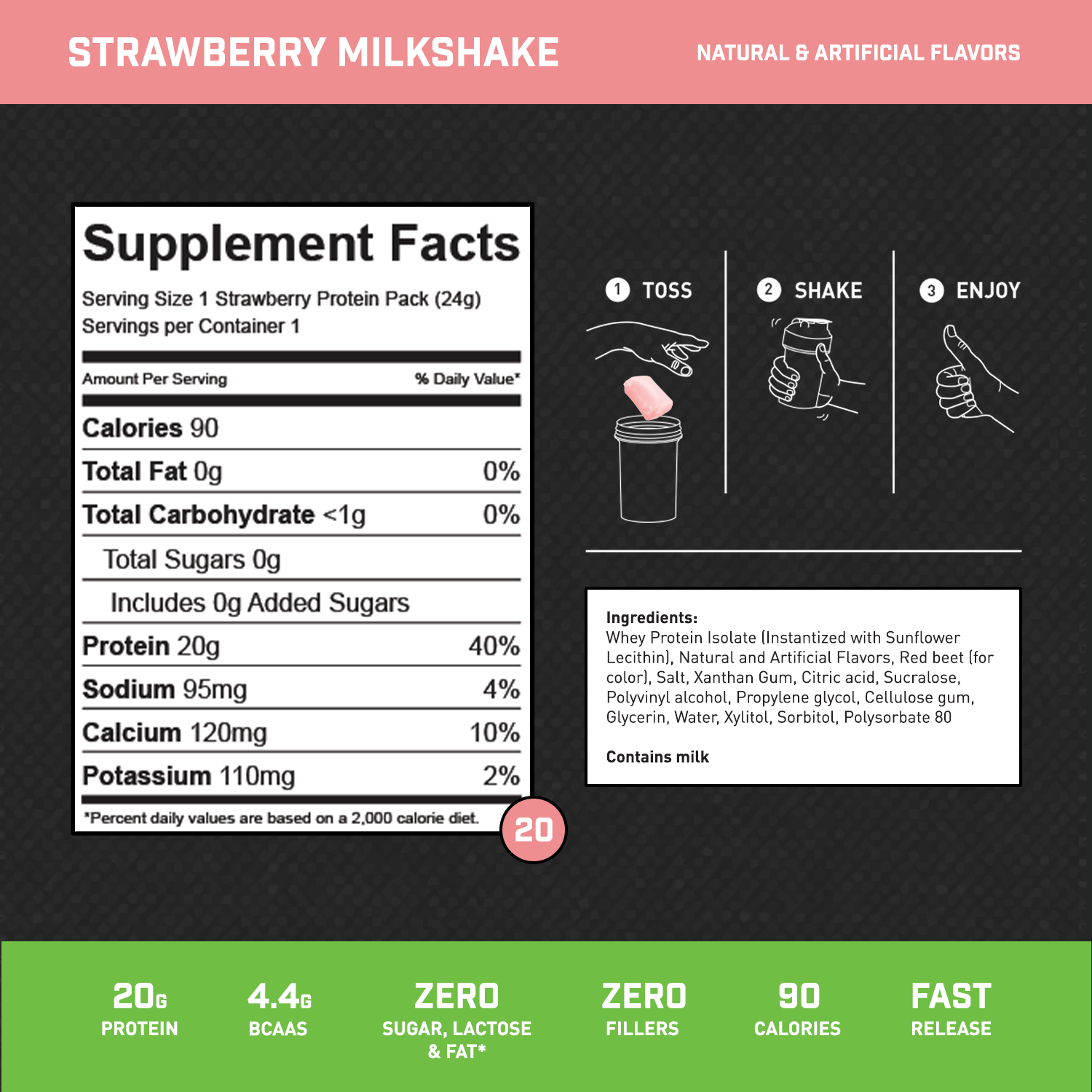 100% WHEY ISOLATE PROTEIN